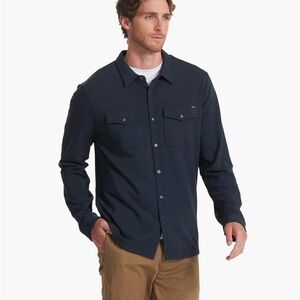 Vuori Men's Casual Button Down Shirt - Navy
